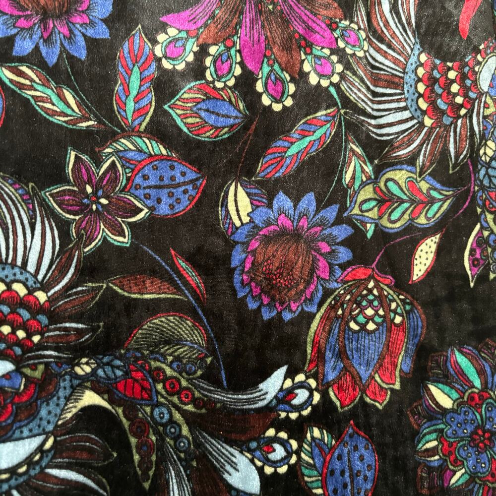 Johnny Was Rayon Silk Vibrant Floral Tie Front Kimono Dress NWT Size Small - Picture 10 of 10